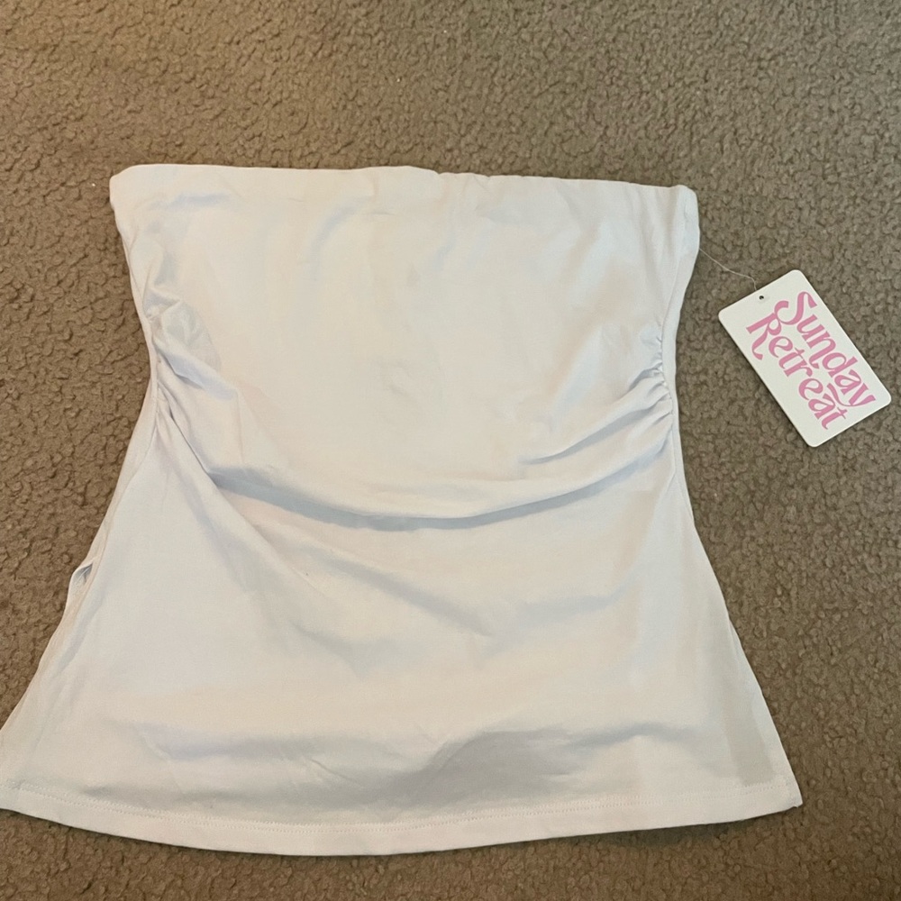 White Strapless Dress